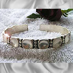 Oxidised silver Rana style arm band and arm cuff
