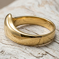 24ct gold plated glans bump cock ring
