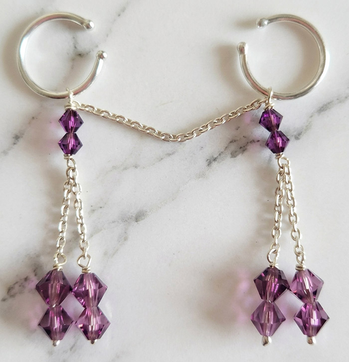 Silver intimate pussy dangle jewelry for women