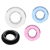 Flexible silicone cock rings