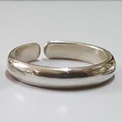 Solid silver toe ring jewellery for him and her