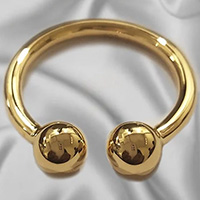 Custom made men's cock rings and penis rings in 24ct gold plating.