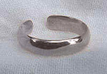 Comfortable adjustable classic silver toe ring jewellery
