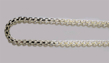 Classic adjustable silver waist chain without dangles