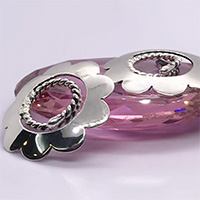 Custom made silver body jewellery for women.