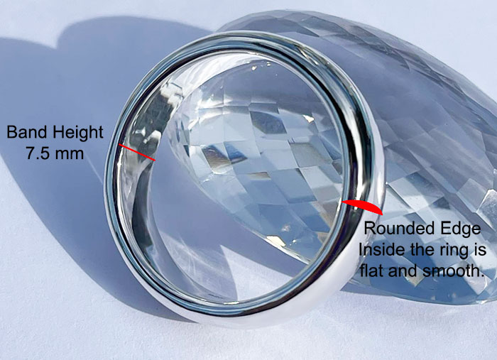 Classic half round cock ring measurements
