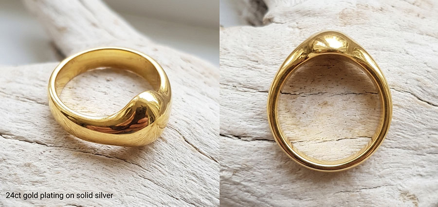 gold heavy weighted penis jewelry for men
