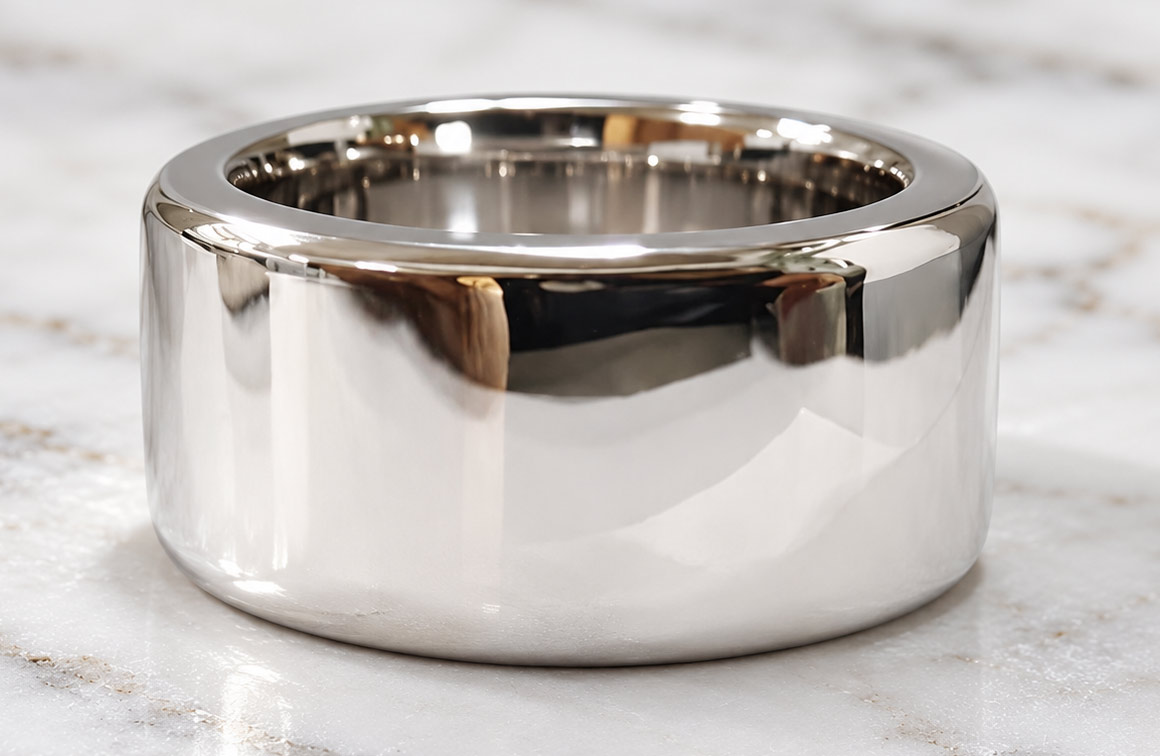 premium heavy weighted silver cock ring over 3 ounces