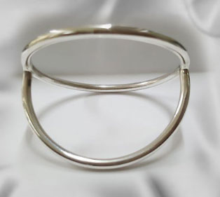 Dome Splitter scrotum and cock ring in solid silver