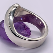 Extra heavy glans bump cock ring.