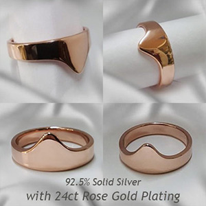 rose gold cock rings
