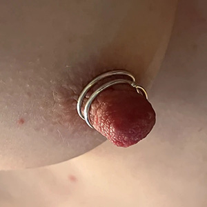 triple solid nipple rings