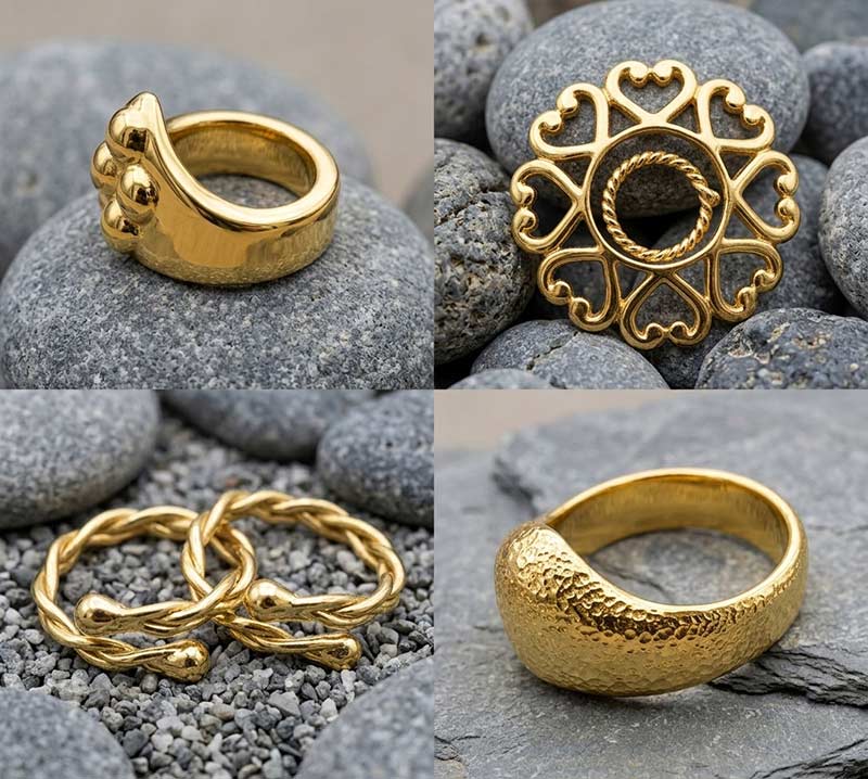 24ct gold plated body jewelry