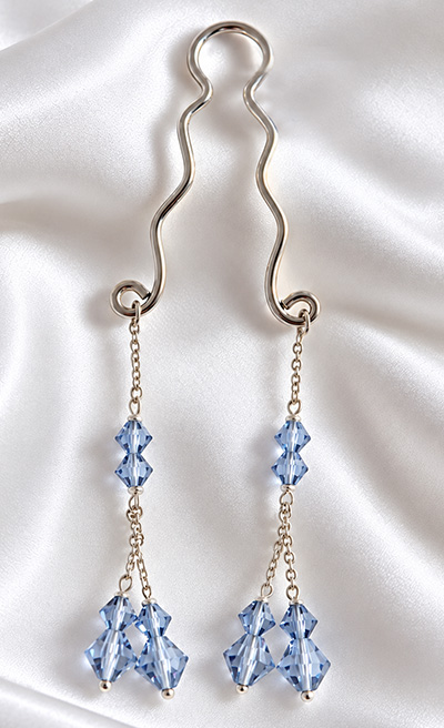 Standard Swarovski crystal clit clip jewellery