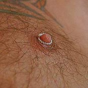 Handcrafted non-piercing silver nipple rings designed for men.