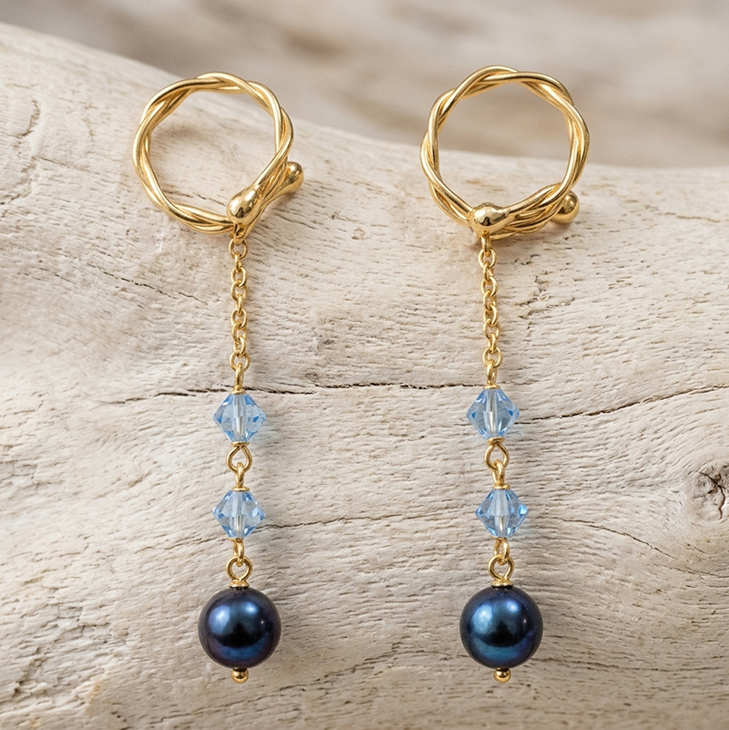 nipple ring dangles - non piercing gold jewellery