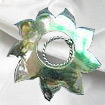 Flower nipple shield with adjustable silver nipple ring