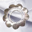 Petite petal nipple shield with adjustable silver nipple ring
