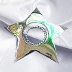 Star nipple shield with adjustable silver nipple ring