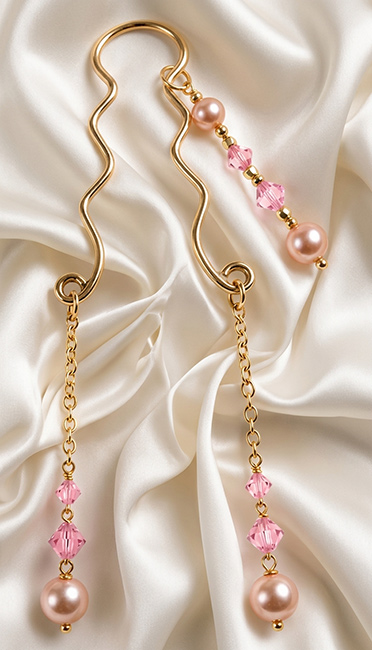 Gold plated clit clip jewelry in deluxe design
