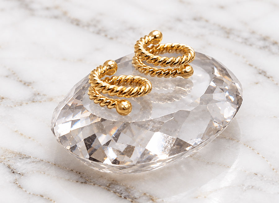 mens gold non-piercing nipple rings.