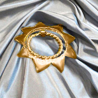 gold petite flower nipple shields non-piercing body jewellery