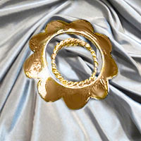 gold petite petal nipple shields non-piercing body jewellery